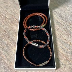 Set of 3-Mossimo Dutti bracelets and Egyptian mirror